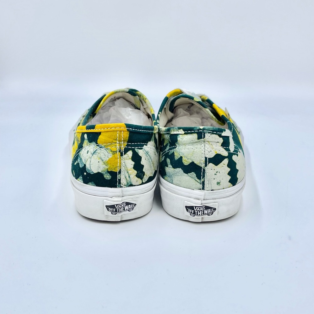 Vans Authentic Della Batik Tie Dye Yellow Green Canvas Shoe Men’s 8 Women’s 9.5 - Picture 6 of 11